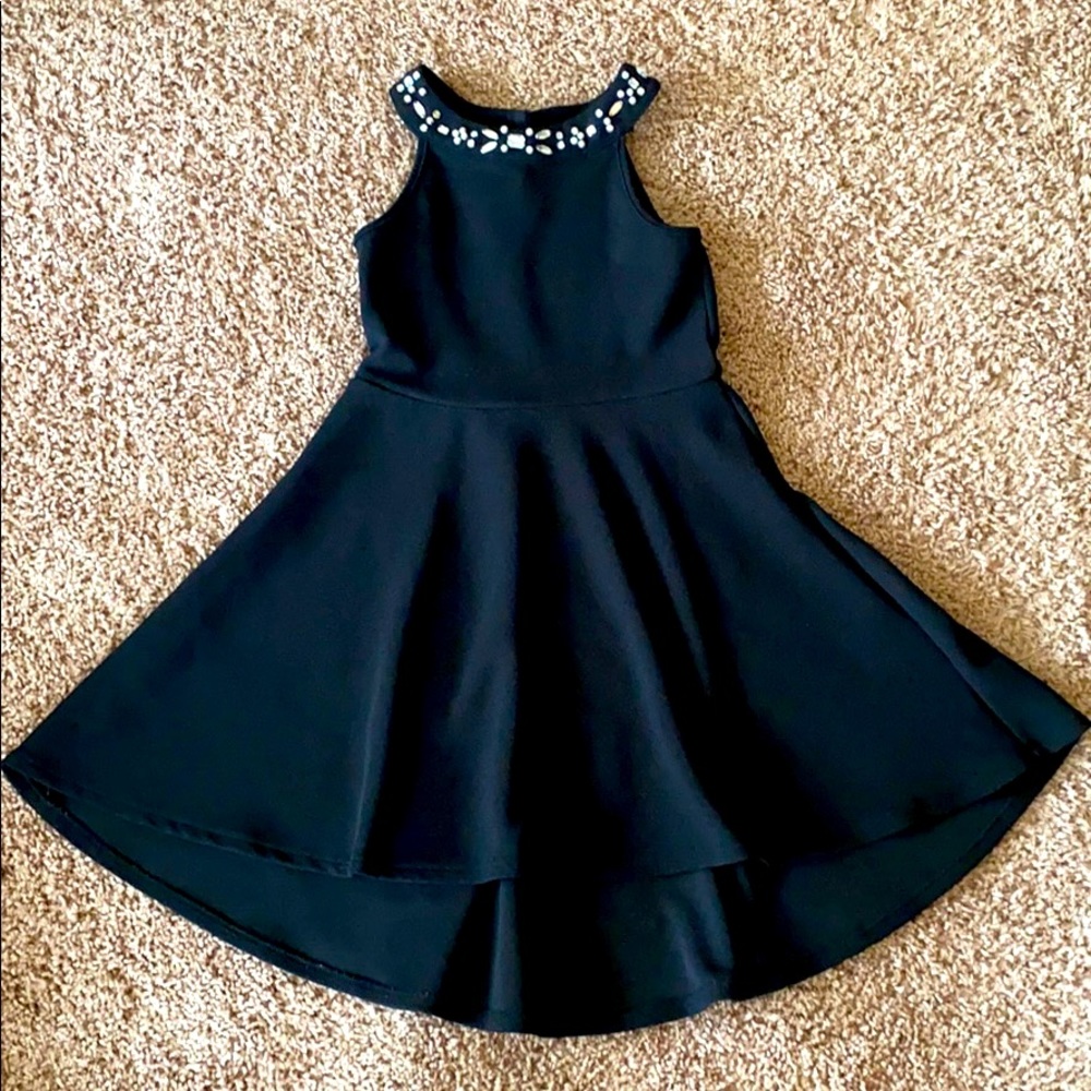 Breakfast at Tiffany’s LBD W/ high low hem 7/8